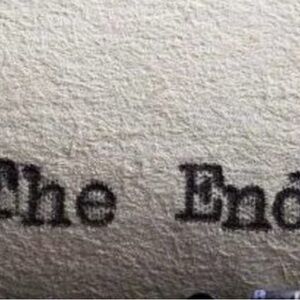 Vintage Typewriter Text Print - Black on Cream